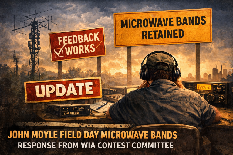 Update: John Moyle Field Day Microwave Bands — Response From WIA Contest Committee